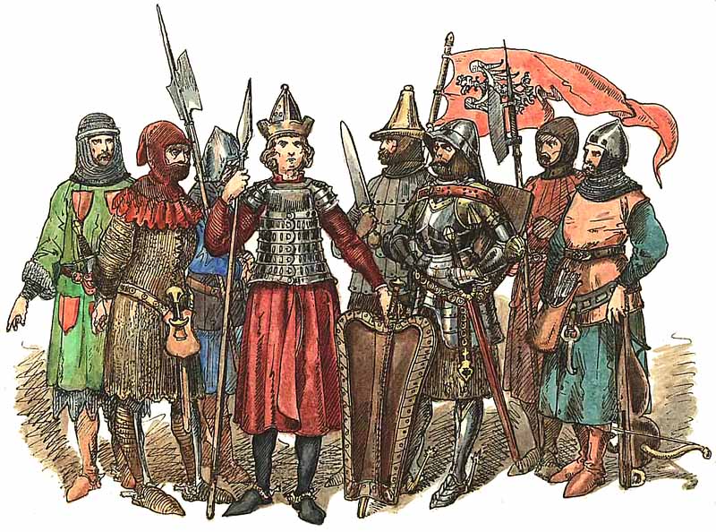 Wojowie Jagiełły w bitwie pod Grunwaldem